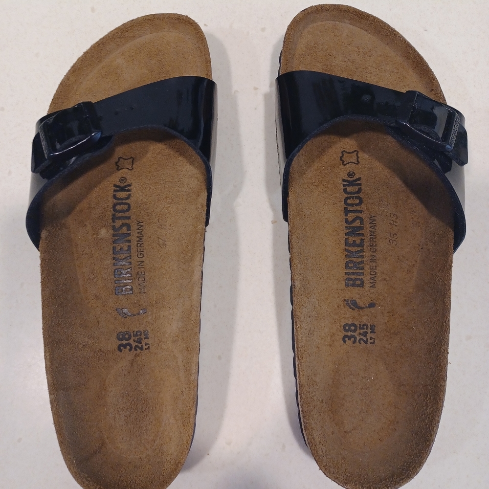 BIRKENSTOCK BLACK PATENT LEATHER